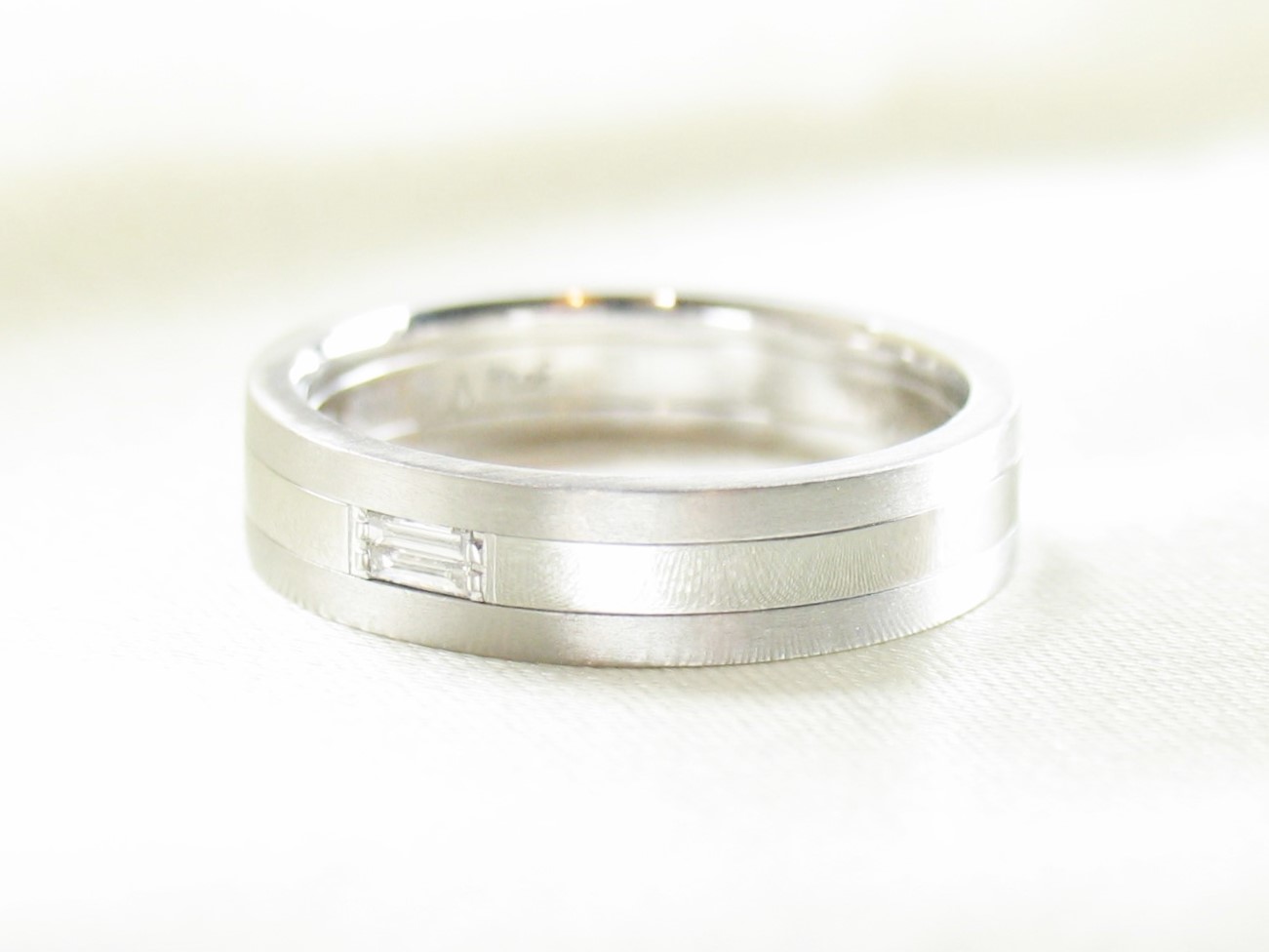 twinbucketlave ring men's pt/diamond(ツインバケットラブ リング メンズ プラチナ/ダイア)