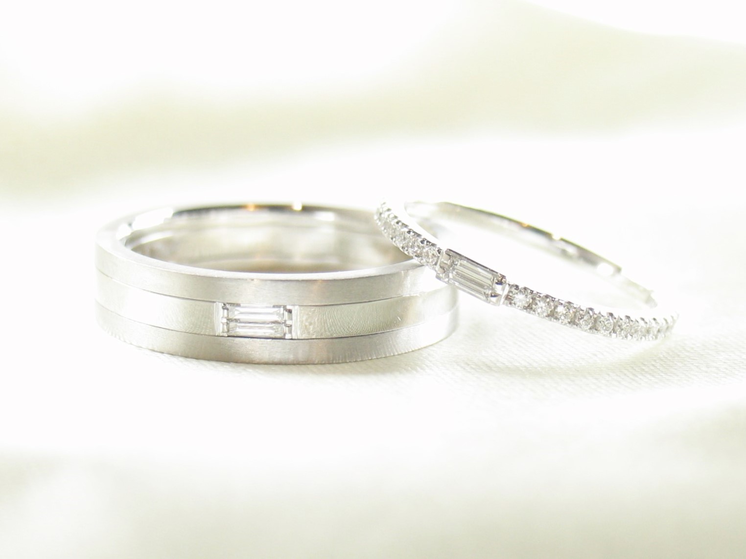 twinbucketlave ring men's&ladies' pt/diamond(ツインバケットラブ リング メンズ&レディース プラチナ/ダイヤ)