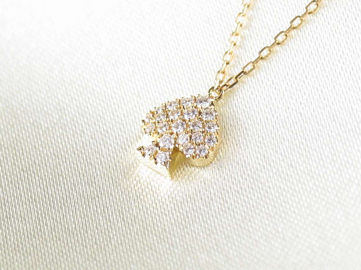 spade necklace k18g(スペード ネックレス k18ゴールド)