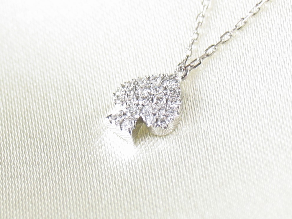 spade necklace k18wg(スペード ネックレス k18ホワイトゴールド)